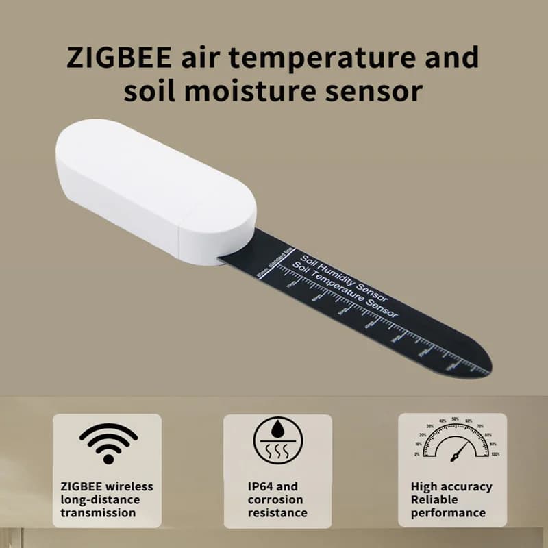 Tuya Zigbee Soil Moisture Sensor Temperature Humidity Luminance Detection Smart Soil Tester Moisture Sensor For Home Assistant