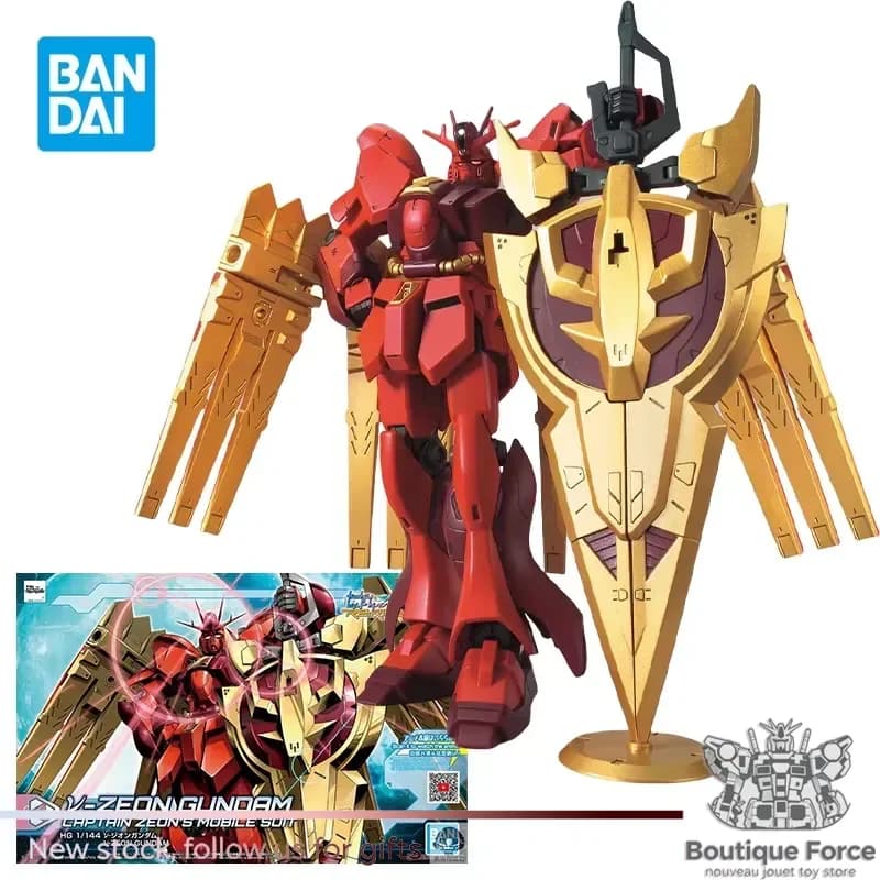 Bandai HGBD R 1/144 V-Zeon Gundam Captain Zeon Mobile Suit Action Figure Anime Modello da Assemblare Giocattolo Regalo