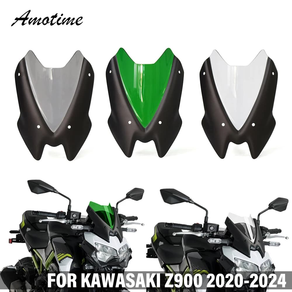 Misura Per KAWASAKI Z900 Z 900 Z650 2020 2021 2022 2023 2024 Accessori Moto Sport Parabrezza Parabrezza Visiera Deflettore