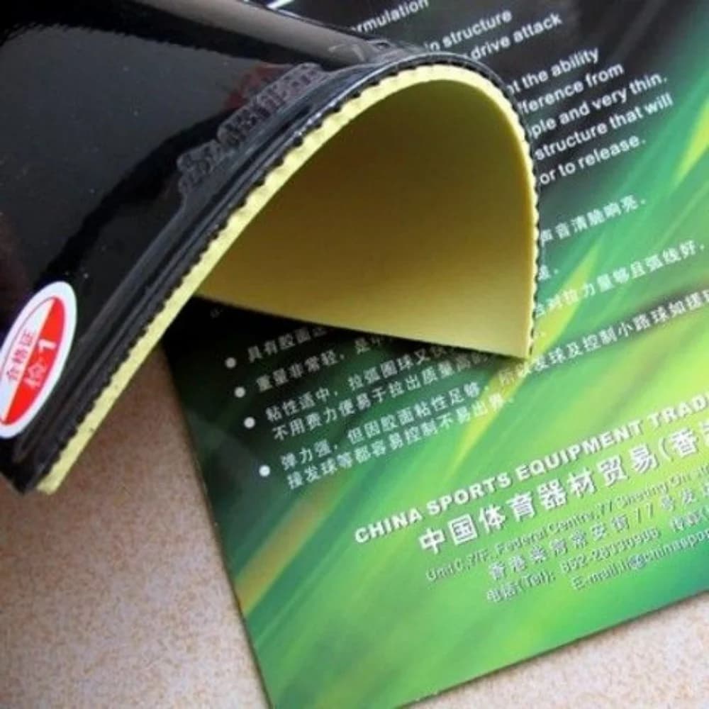 Professional Ping Pong Rack with Internal Case Anti-Gomma Portable and Super-Energetic Rubber for Improved Performance