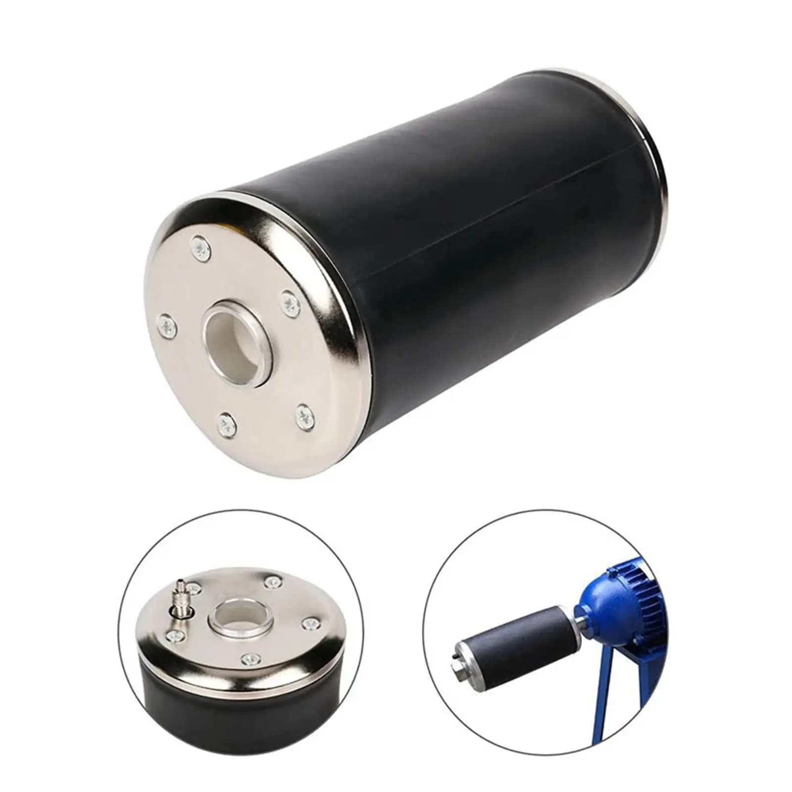 Pneumatic Drum Sanding Sleeves Rubber Tube Lightweight Design for Wood Polishing Stable Shock Absorption