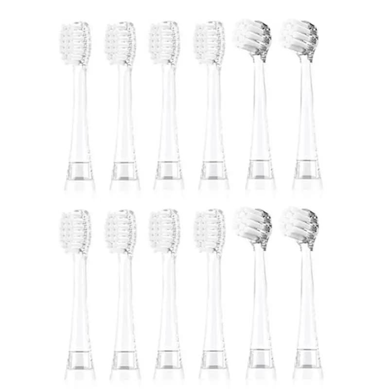 M02K-12PCS Per Seago Children Spazzolino elettrico sonico per bambini Testina di ricambio per spazzolino Testina sostituibile