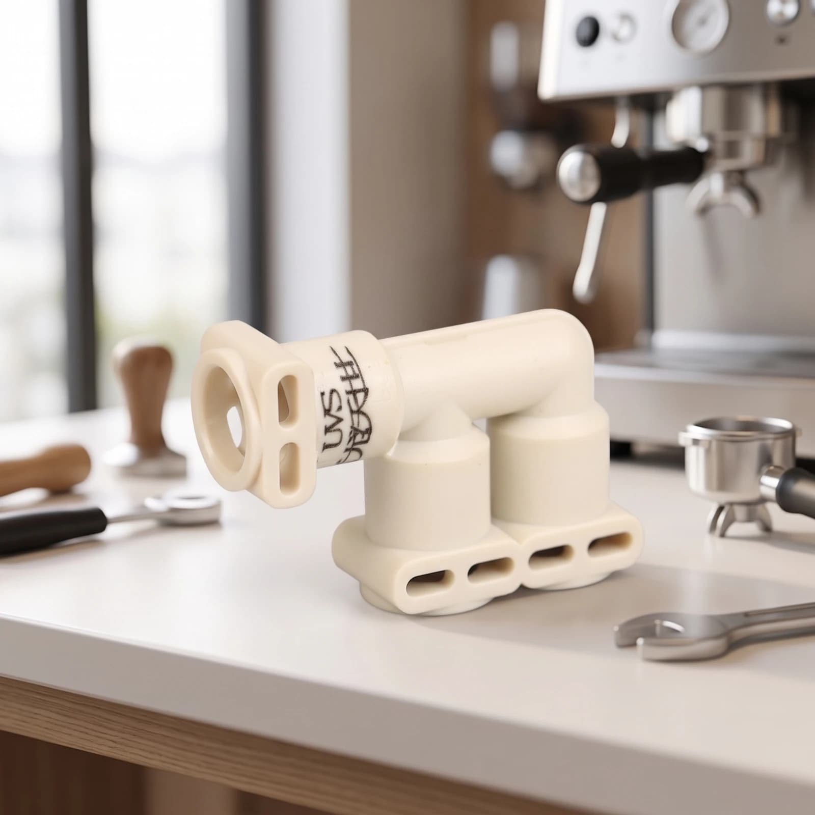 Coffee Machine Tube Connector Compact Push-Fit Connector Fitting Heat Resistant Long-Lasting
