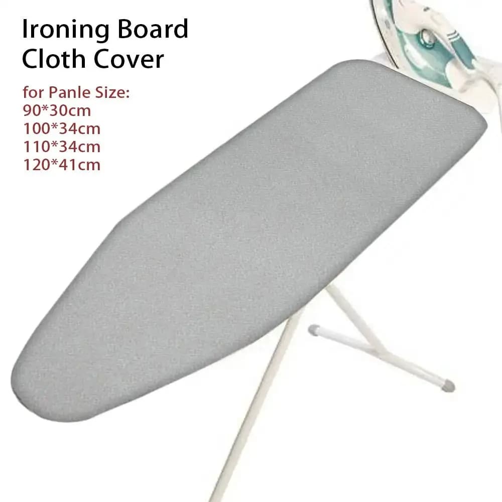 1 copertura resistente per asse da stiro con bordo elastico, imbottitura spessa in cotone, protezione dal calore del ferro, resistente alle macchie, universale.