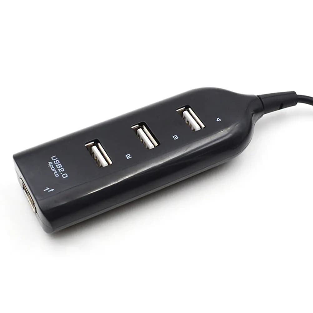 Hub USB 2.0 to 4 High Performance Portable Doors for Data Extension for Notebook, Mini Laptop, Desktop, Tablet PC, 500mA for Laptop