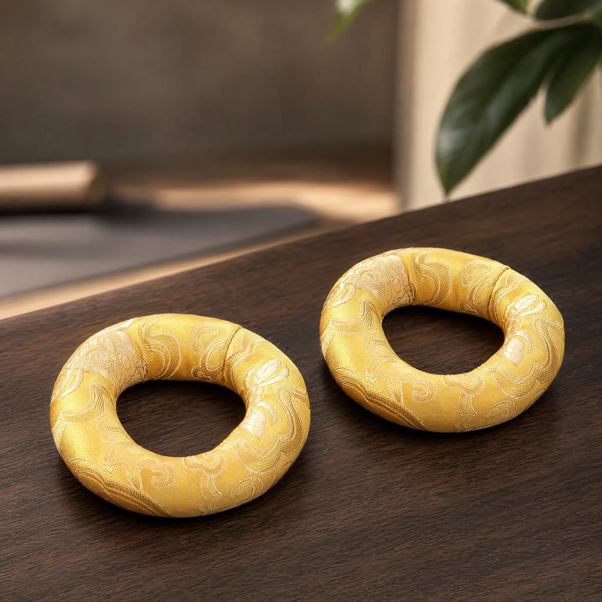 2Pcs Tibetan Singing Bowl Cushion Round Cotton Base Stand Meditation Pad Sound Bowl Holder Sound Therapy Accessory