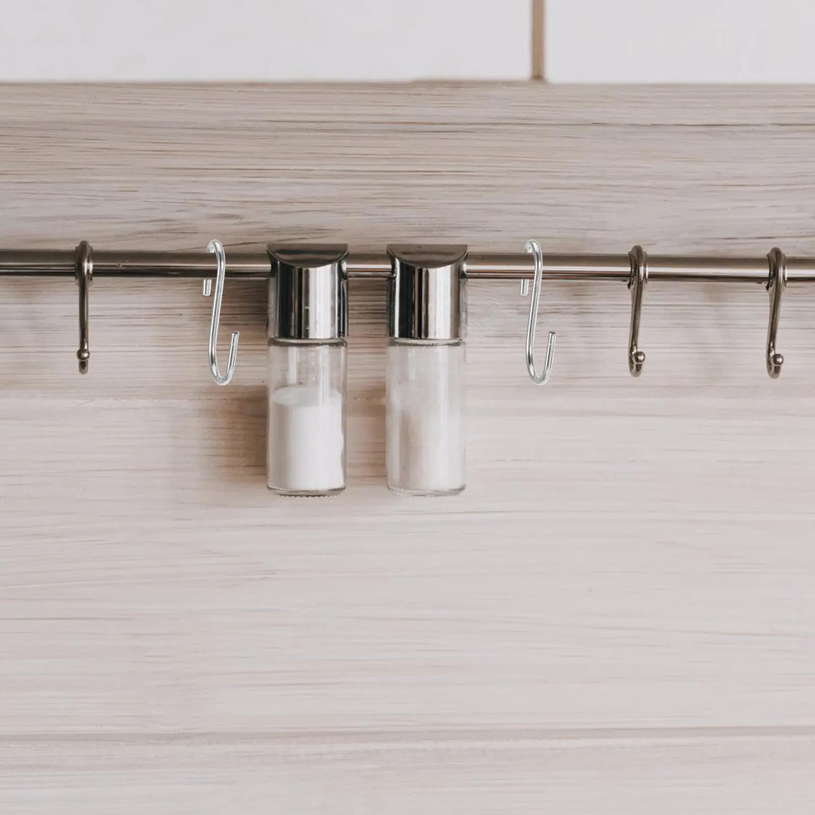 100Pcs S Shaped Hooks Heavy Duty Metal Kitchen Cabinet Closet Rod Hangers Pot Pan Spoon Clothes Organizer Heavy Duty S Hook
