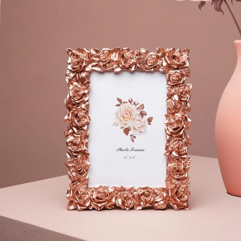 Desktop European style small ornaments, picture frame, retro photo frame, table rose, modern 5, 6, 7 inch picture frame
