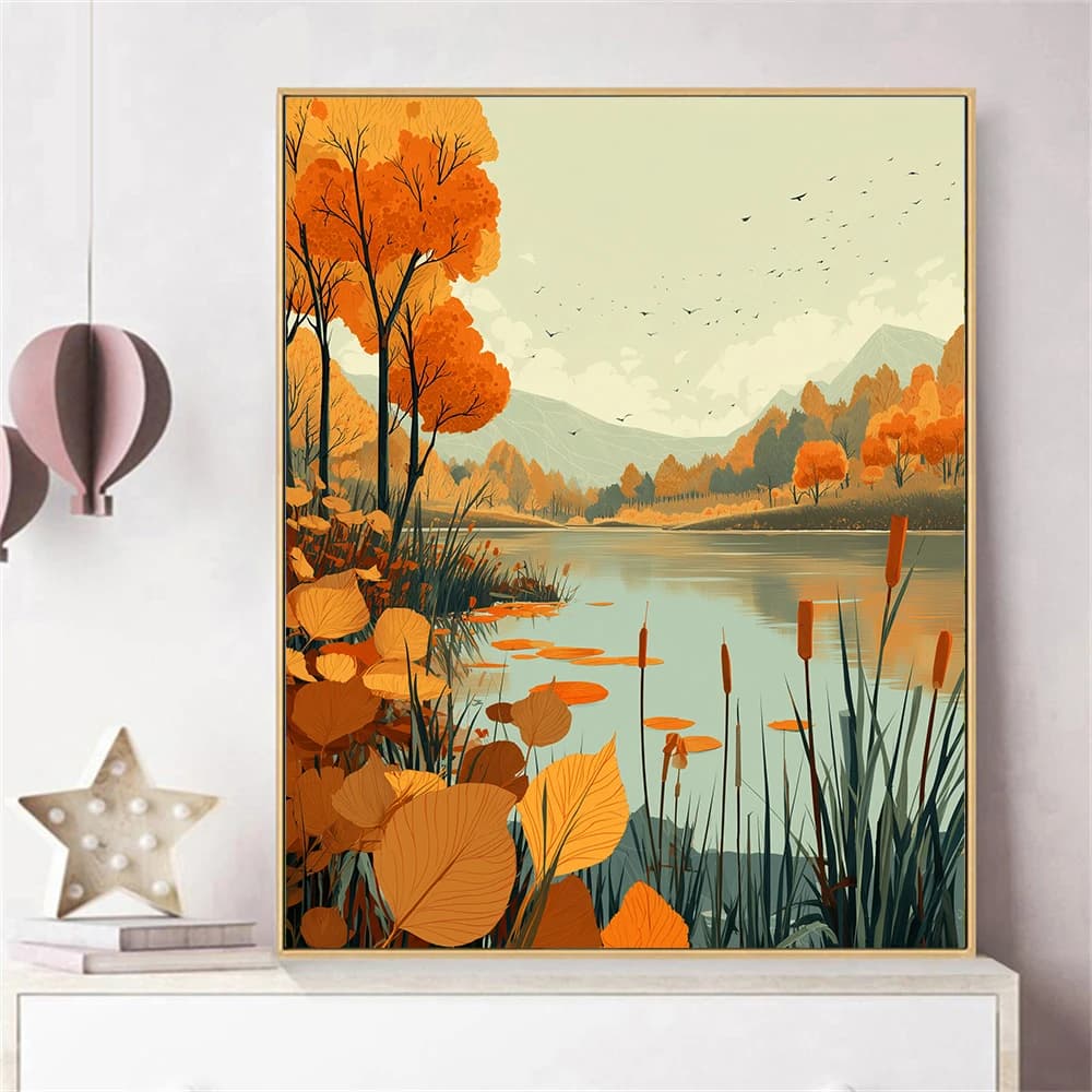 Painting by Numbers For Adult Spring atmosphere Dropshipping Canvas Oil Paint by Number Home Decor