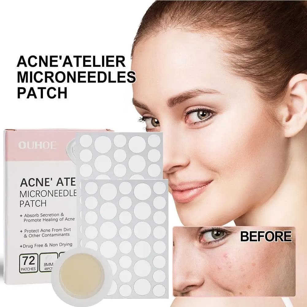 72 pieces Face patches for pimples Microaghi Patch for drying imperfections Wall decals for covering invisible stains Beauty Dropshippi E1A2