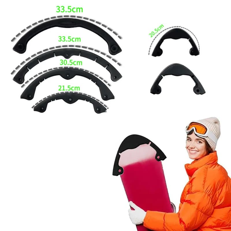 Striscia anticollisione per tavola da sci Striscia di protezione per snowboard Strisce anticollisione curve per snowboard Accessorio per copertura per ponte da skateboard