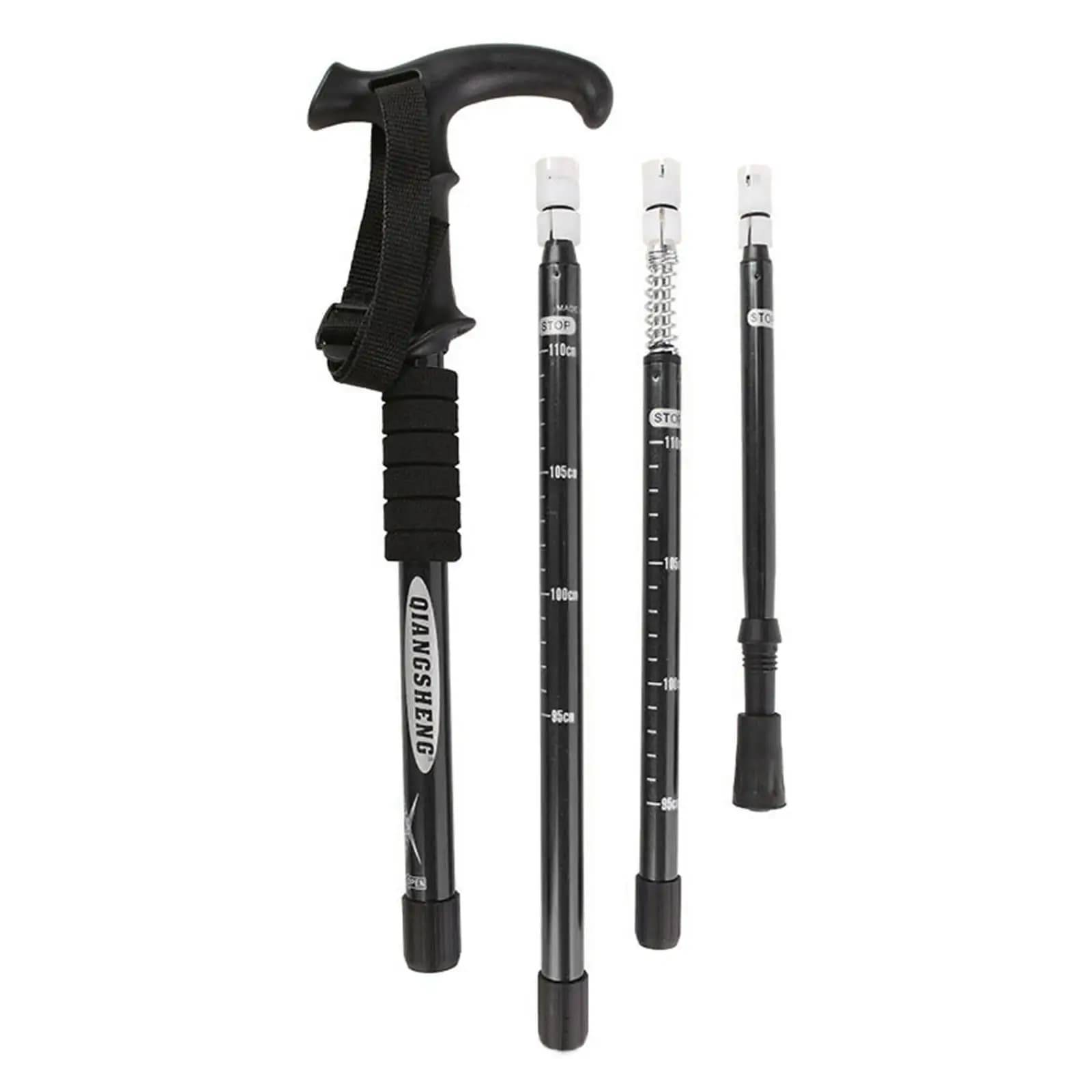 Aluminium Alloy Adjustable Camping Hiking Trekking Poles Stick 53-110cm Adjustment Range for Mountain Climbing Widely Used
