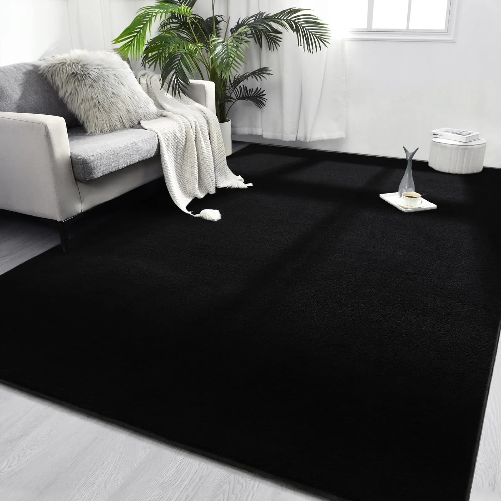 Tappeto VIKAMA in Tinta Unita per Soggiorno, Morbido Tappetino in Memory Foam per Camera da Letto, Tappeto per Cameretta Bambini, Arredo Interno