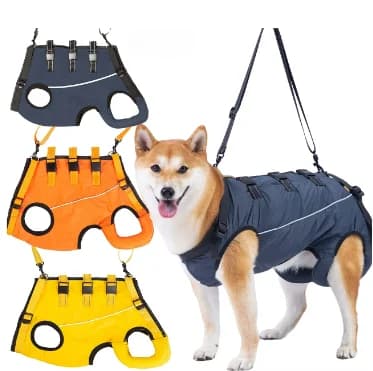 Abbigliamento di assistenza per imbracatura per sollevamento cani per anziani disabili Gambe posteriori debole Cani da ampolzo feriti