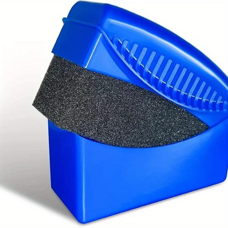 Applicatore per Lucidatura Pneumatici con Coperchio, Spugna per Lucidatura Ruote per Detailing Auto, Ceratura e Pulizia, Manico in ABS