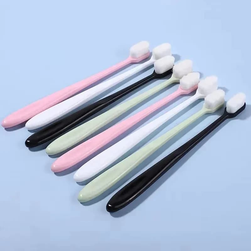 1/5pcsUltra Fine Soft Toothbrush With Millions Of Nano Bristles For Adults, Deep Cleaning Portable Travel Dental Oral Care Brush
