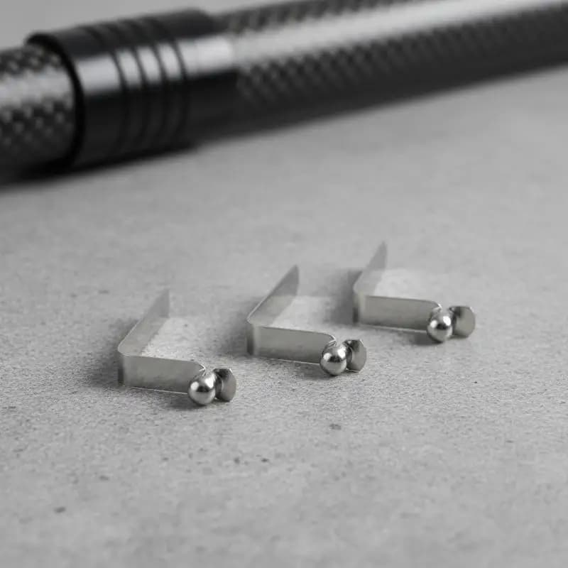 10Pcs 5-5.5mm Snap Locking Kayak Paddle Spring Clip Steel V-Shaped Lift Telescopic Locking Tube Pole Clips For Tent Umbrella