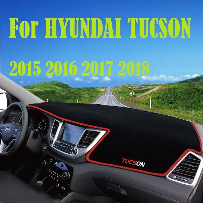 Auto Cruscotto Copertura Dash Zerbino Per HYUNDAI TUCSON 2015 2016 2017 2018 Parasole Evitare La Luce di Azionamento antiscivolo Pad Accessori