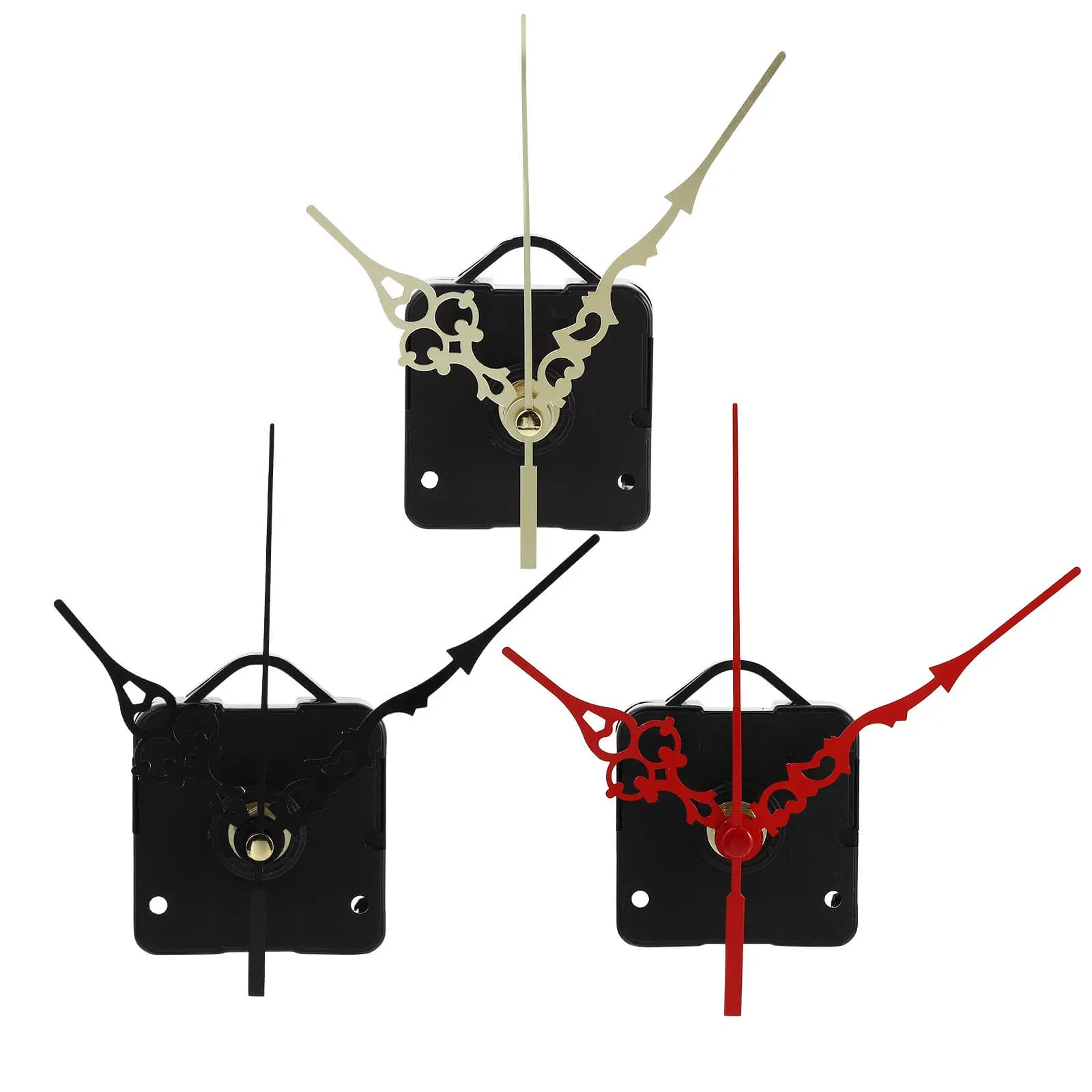 3 Set di Meccanismi per Orologi da Parete Silenziosi, Lavorazione di Precisione, Accessori Fai-da-Te, Parti di Ricambio Accurate
