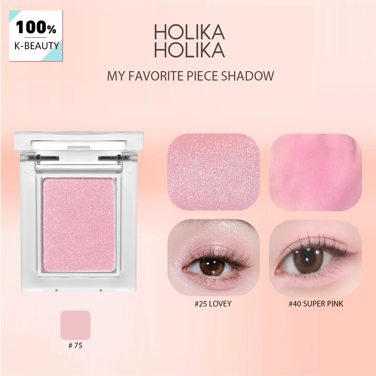 HOLIKA HOLIKA My Favorite Piece Ombretto - 3 Tonalità, Morbido e a Minimo Residuo, Finitura Naturale e Quotidiana, Sweet Date, K-Beauty, Trucco Coreano