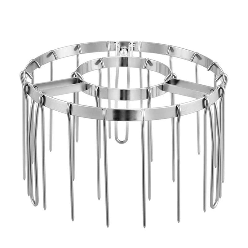 AT29-Foldable Air Fryer Grill Rack 24 Vertical Skewers- Hanging Oven Skewers Accessories Kit