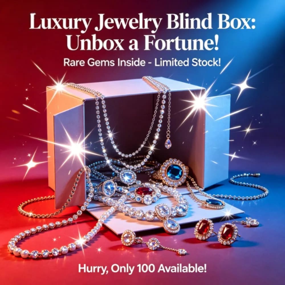 Unimaginable Cheap Luxury Jewellery Blind Box Random Diamond Inlaid Ornaments 99% Customers Get Premium Jewelry Mystery Box