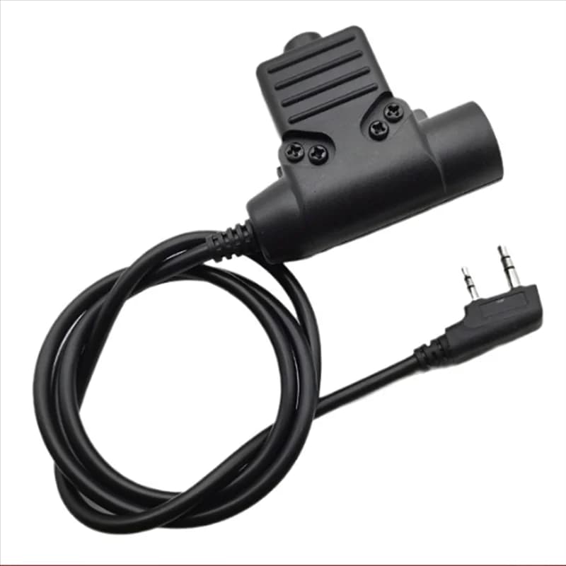 Elegante-nuovo adattatore per cavo PTT U94 per Baofeng UV-5R UV-S9 Plus UV-82 AR-152 UV-10R Walkie Talkie Radio bidirezionale