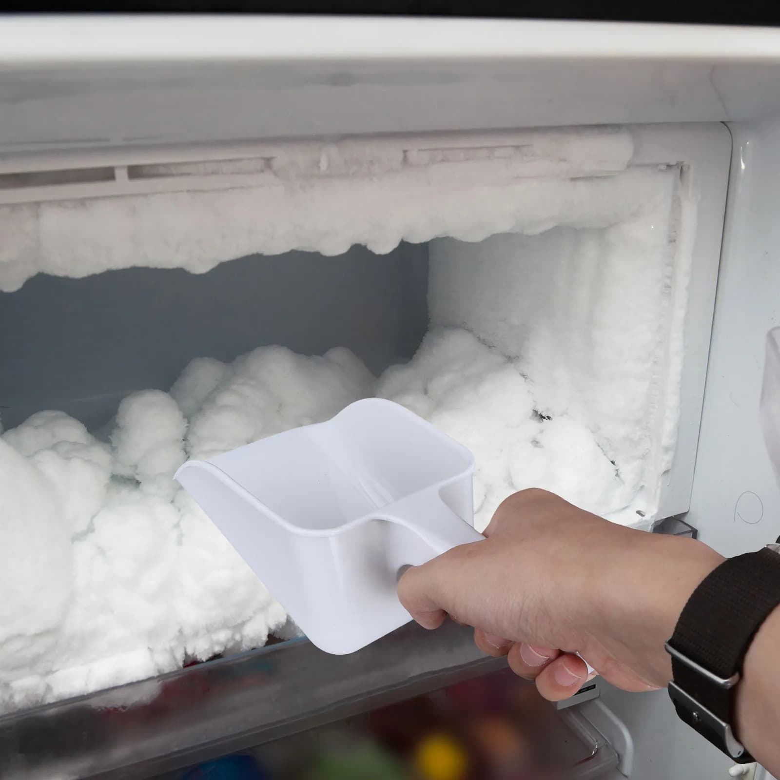 Flour Shovel Scooper Home Kitchen Bucket Freezer Clear Cube Lightweight Plastic Dried Fruit Shovel Dried Fruit Gadgets