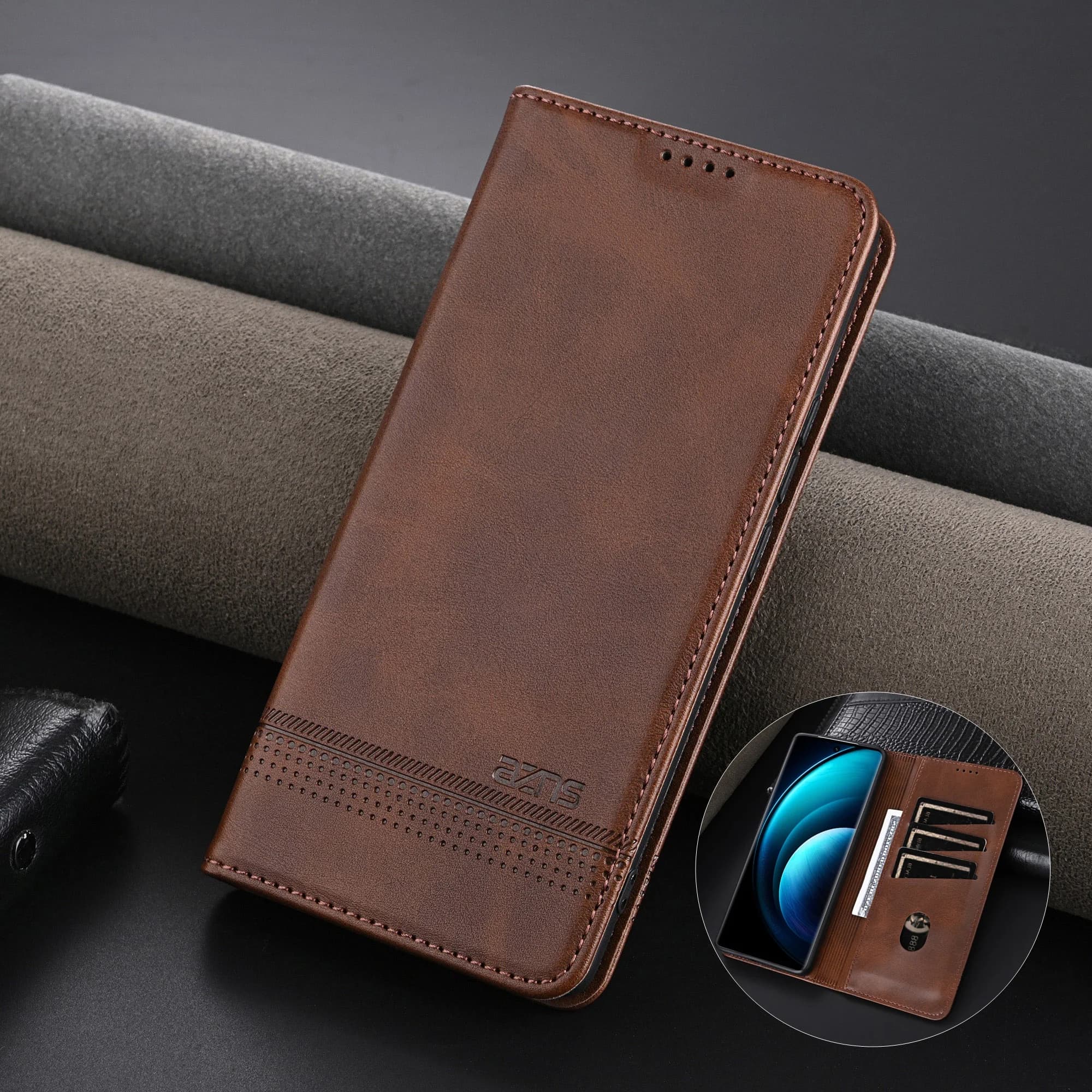 Custodia a Portafoglio in Pelle Business per Xiaomi 17 Pro Max Ultra Mi 15T 14T 15 14 Pro Ultra, Lussuosa Cover con Porta Carte