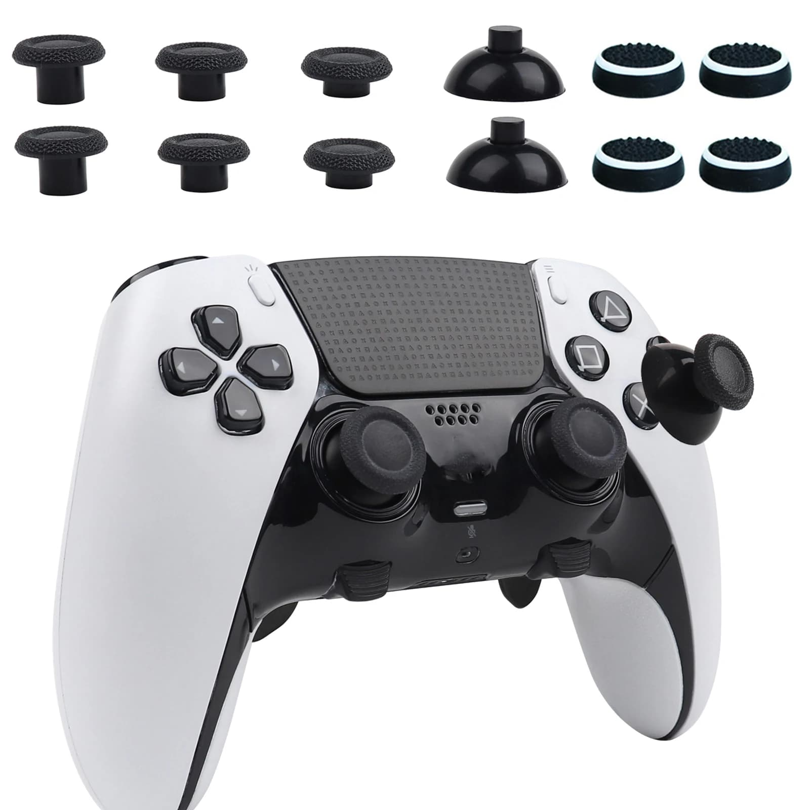 8 pezzi potenziati durevoli rimovibili levette analogiche stick joystick cappucci coperture swap grip per PS5 PS4 SLIM PS4 Pro controller