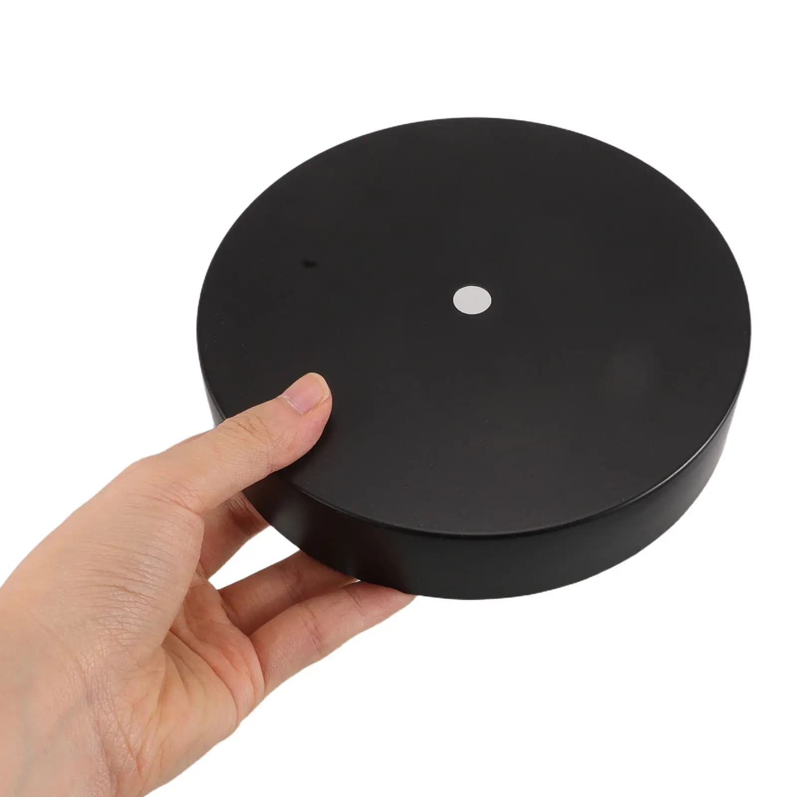 2 Pezzi Base per Lampada in Ferro Nero, Piastra Rotonda Appesantita per Stabilità, per Lampade da Tavolo e da Terra, Illuminazione Fai-da-Te
