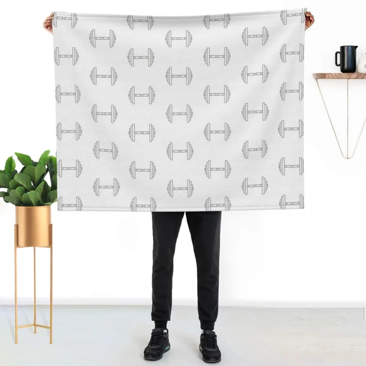 Covered in Finta Pelliccia Morbida e Calda per Letto, Design con Manubri