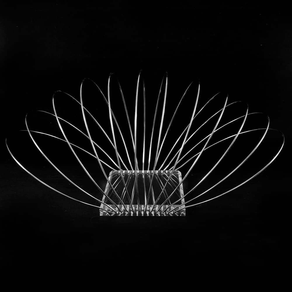 Swimming Cap Display Rack, Foldable Desktop Hat Holder with 12 Cap Rings, Stainless Steel Storage Stand with Clear Acrylic Base