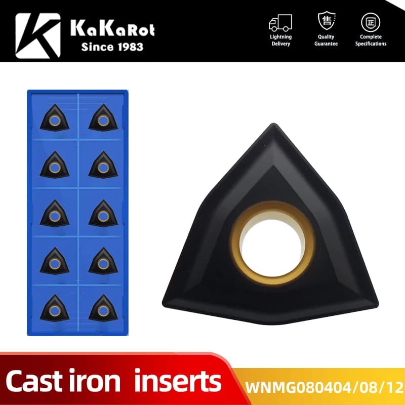 Kakarot inserto in carburo di ghisa WNMG080404 UC5115 WNMG 080408 utensili per tornitura AL tornio CNC Cutter 10 pezzi taglierina per piastra a lama