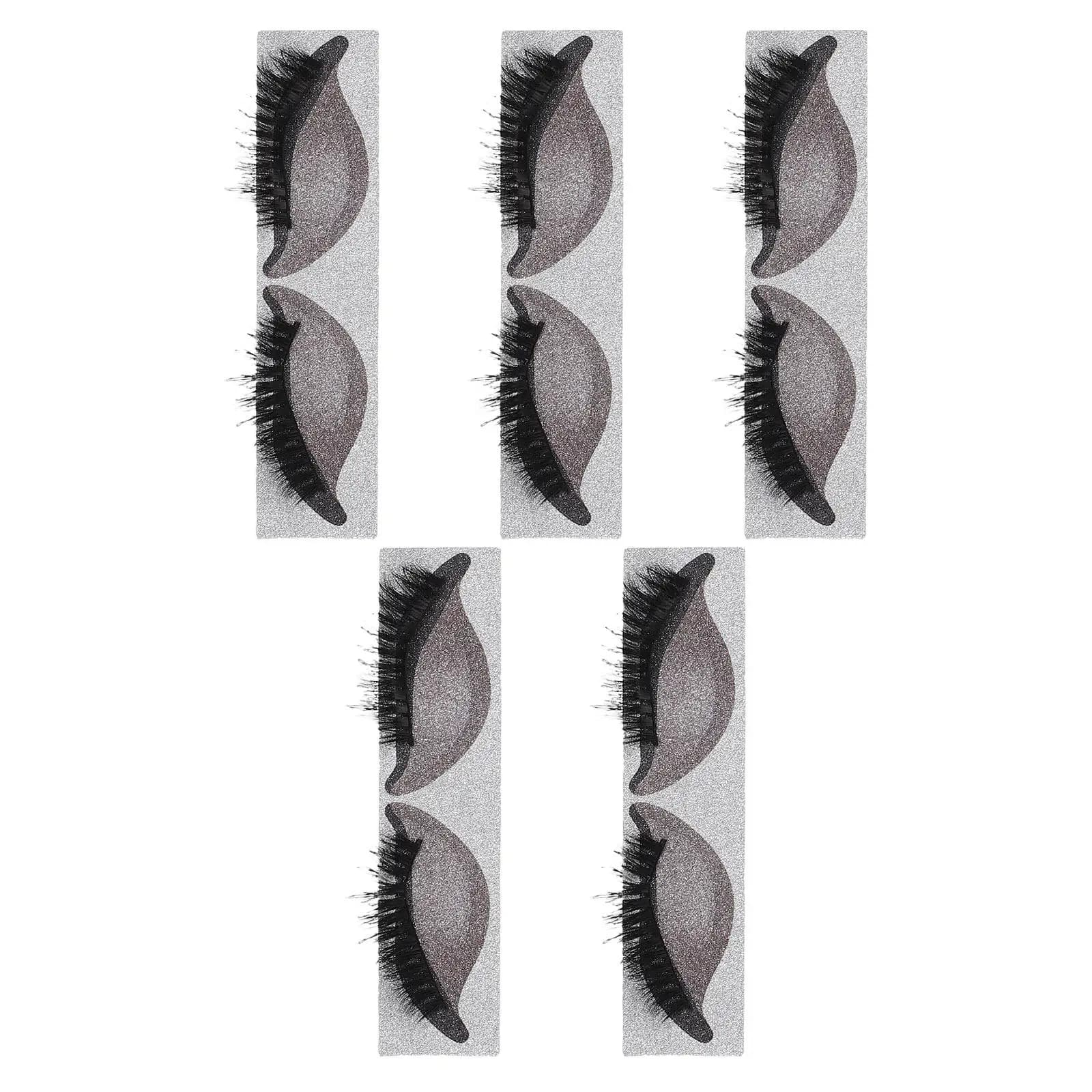 Set di 5 Paia di Adesivi per Ombretto e Ciglia, Facili da Applicare, Resistenti e Versatili per Trucco Occhi Smokey Cat
