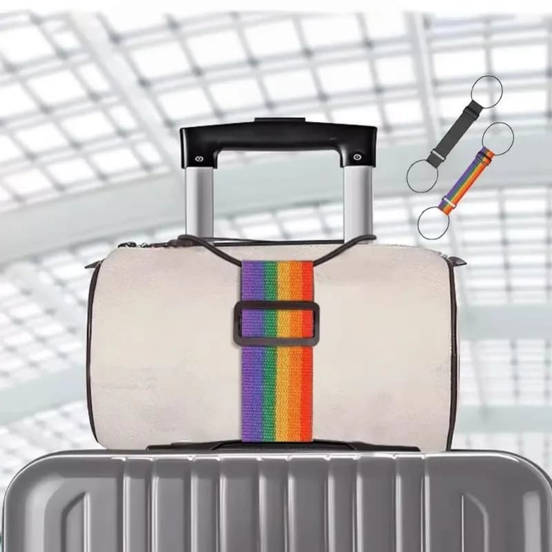 Luggage Straps Elastic Tie-Down Belts for Suitcase, Travel Bags Fixing Bungee Cords Bundle Packing
