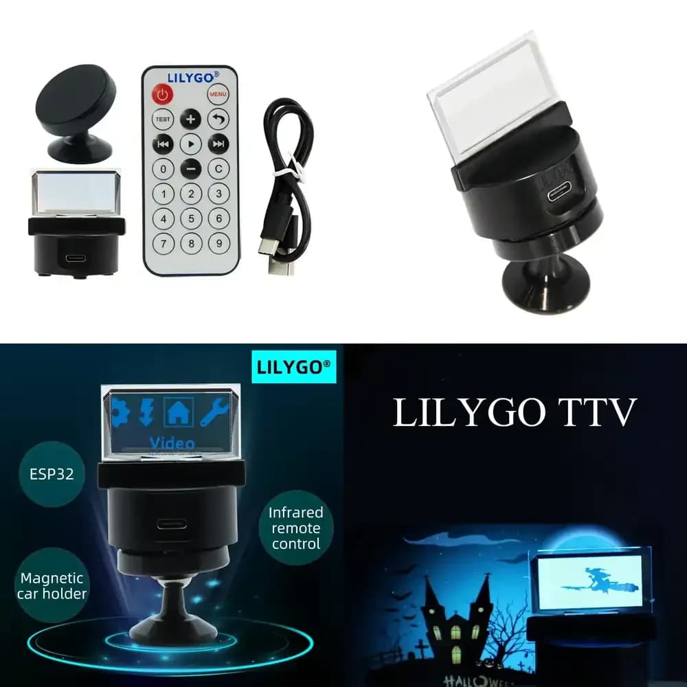 LILYGO TTV Lite ESP32 Scheda di Controllo Remoto con Schermo OLED Trasparente Programmabile per Arduino Micropython