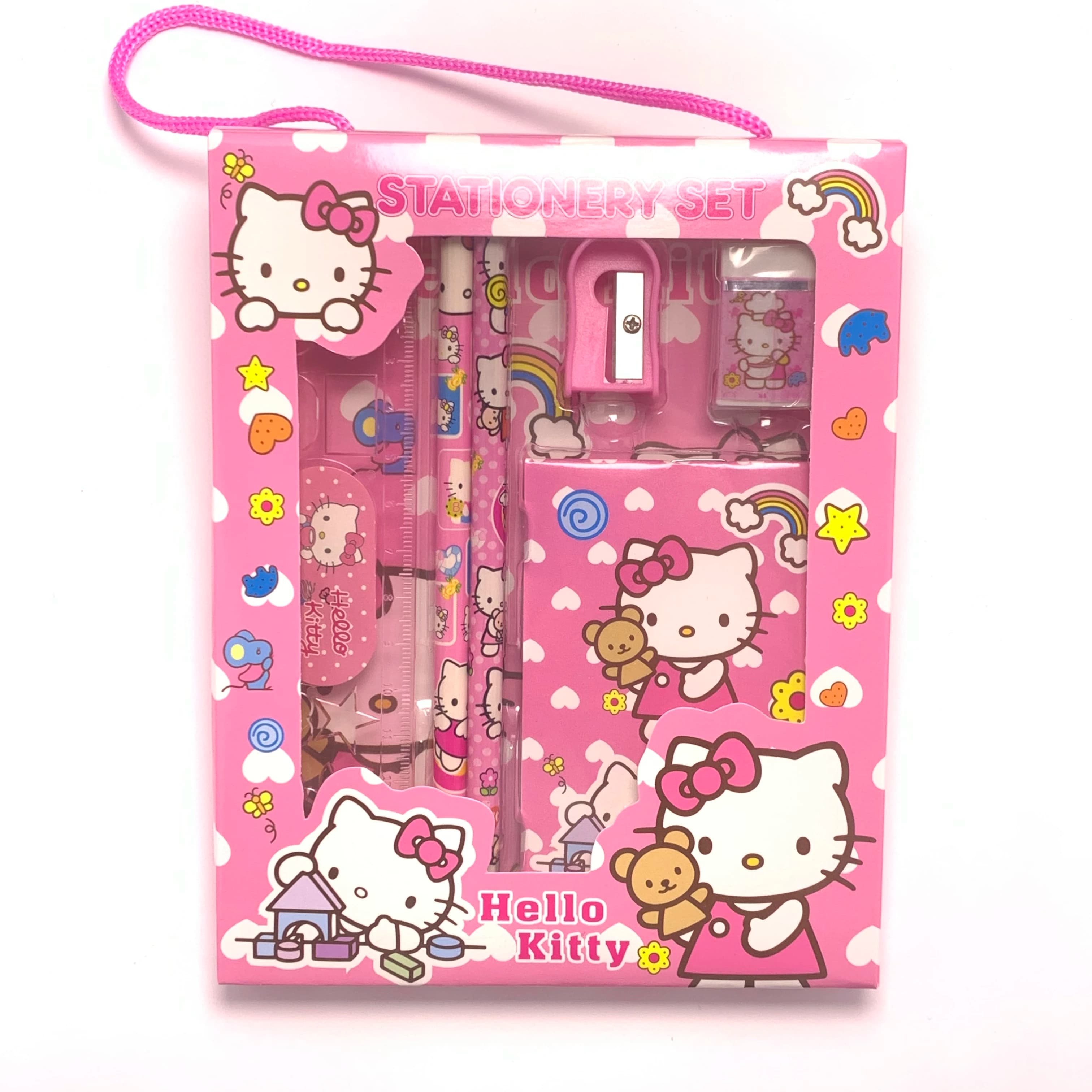 Set Regalo di Cancelleria Sanrio Hello Kitty, My Melody, Kuromi, Cinnamoroll, Confezione Regalo per il Ritorno a Scuola, Set Regalo di Natale per Ragazze