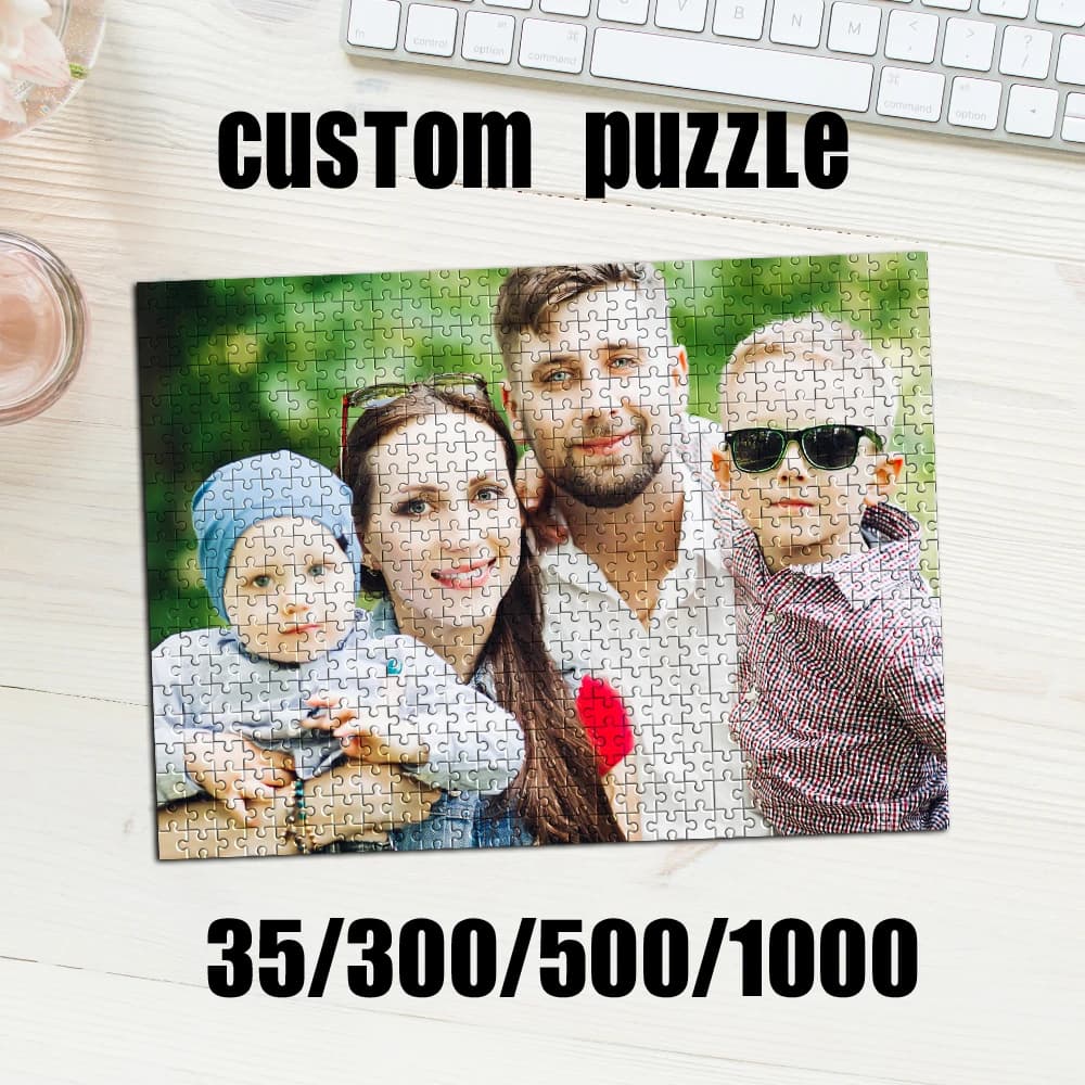 Puzzle personalizzato con foto di gruppo da 35/300/500/1000 pezzi, personalizzabile per adulti e bambini
