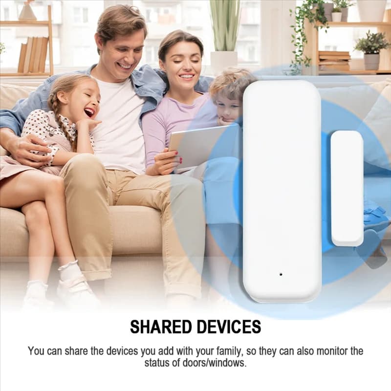 Sensore Wi-Fi Y22A-Tuya per Porte e Finestre, Sistema di Allarme Intelligente per Apertura/Chiusura