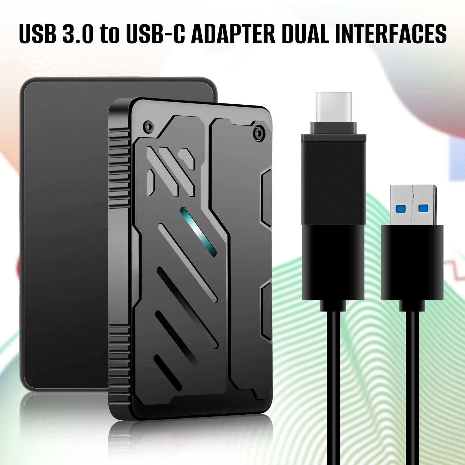 Disco Rigido Esterno Portatile 160G/250G/320G/500G/750G/1TB HDD Stile Mecha RGB USB 3.0 Tipo-C per PC PS4 PS5 Laptop