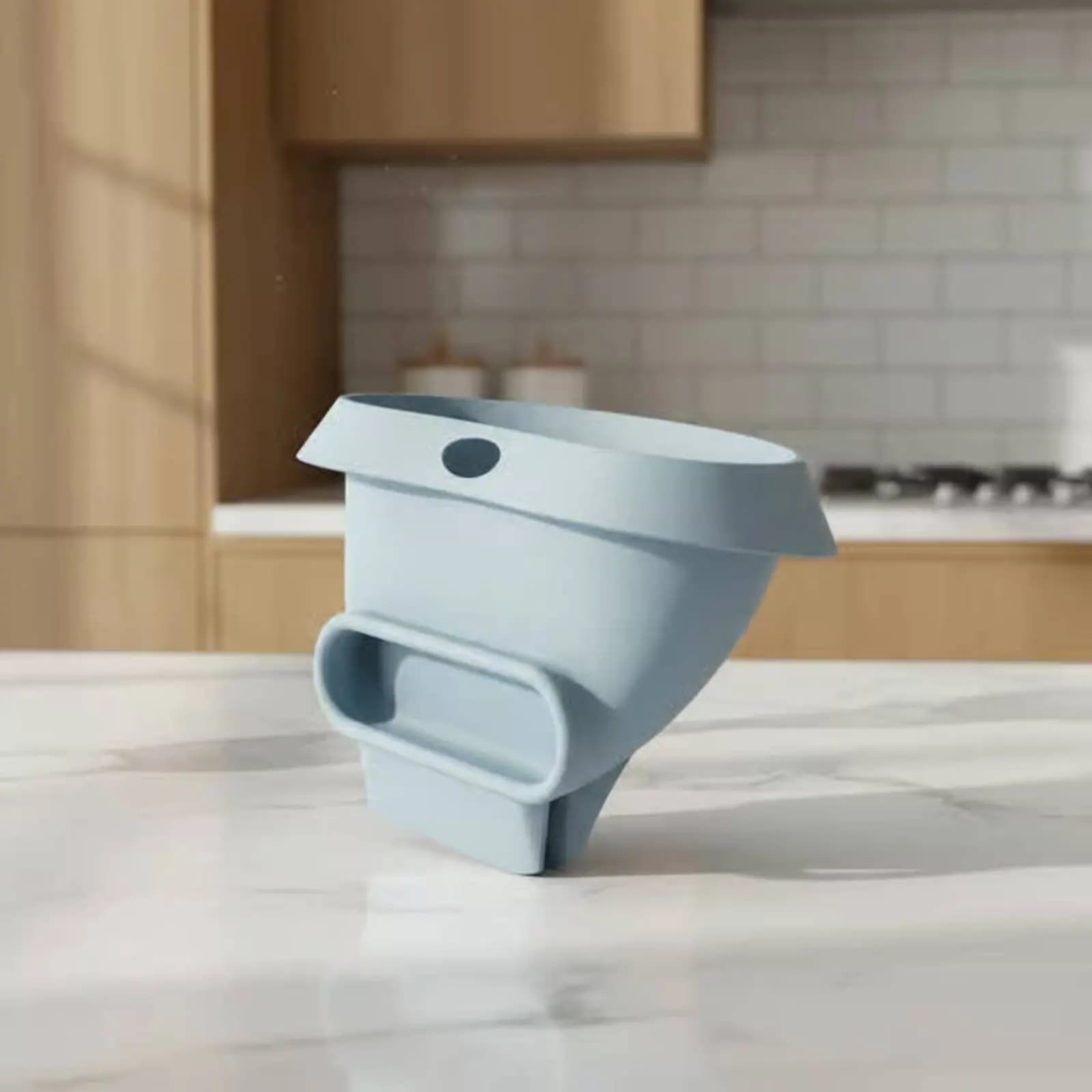 Imbuto per ingredienti per frullatore da banco, in silicone alimentare, con protezione anti-goccia, mantiene le superfici pulite