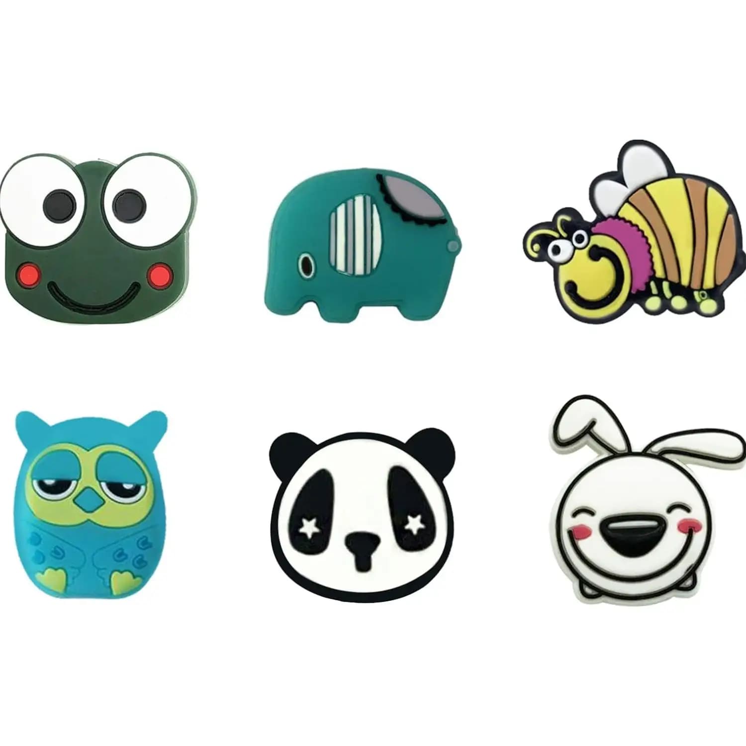 Tennis racks, Tennis racks, Tennis racks, Tennis racks, tennis accessories with cute pattern (6 pieces cute animal model)