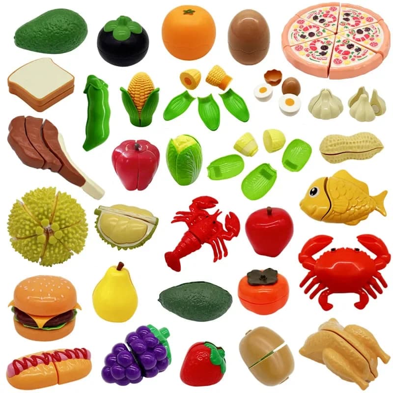 Casa Montessori Gioca a tagliare frutta Verdure Pitaya Finta Simulazione Cucina Gioco classico Giocattolo educativo per regalo per bambini