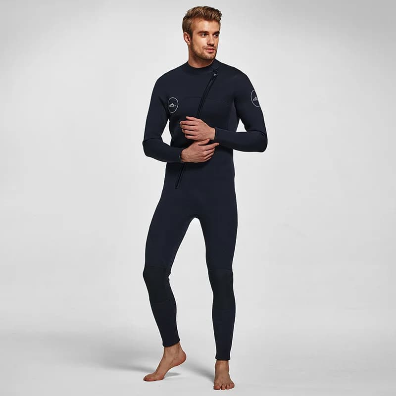 Wetsuit Men 3mm Neoprene Wet Suit Full Suit Thermal Keep Warm Back Zip for Scuba Diving Surfing Snorkeling Kayaking Water Sports