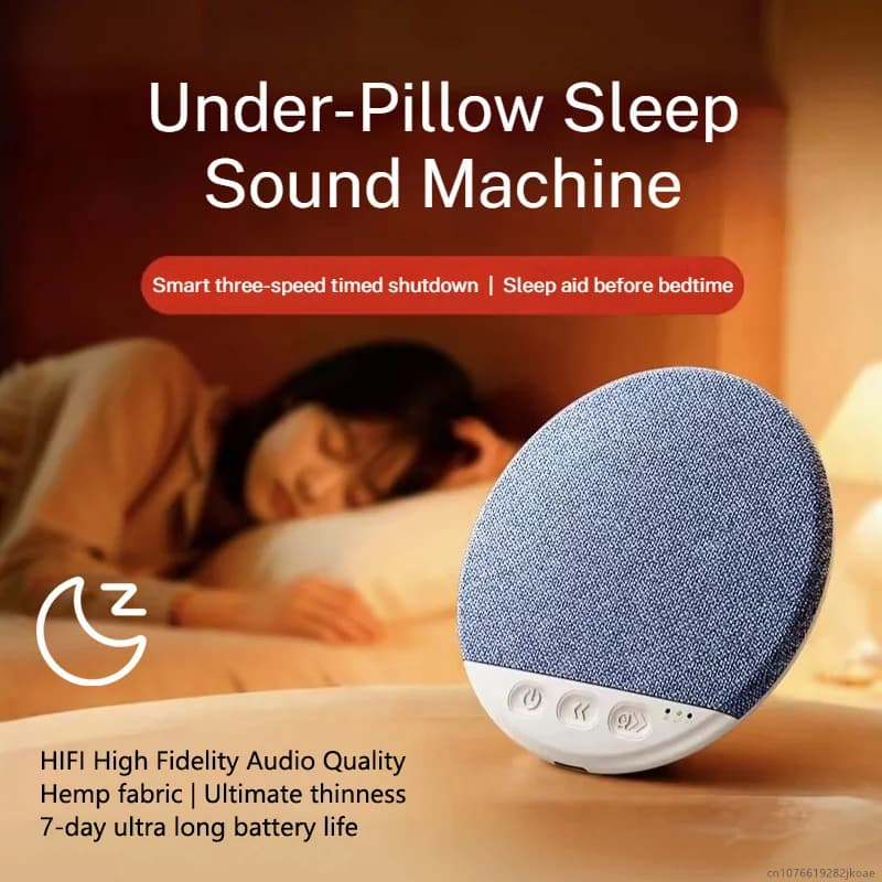Cuscino Altoparlante X3Pro per Aiuto al Sonno, Bluetooth 5.4 Wireless, Altoparlante a Rumore Bianco, Timer Regolabili, Batteria a Lunga Durata per Sonno Profondo