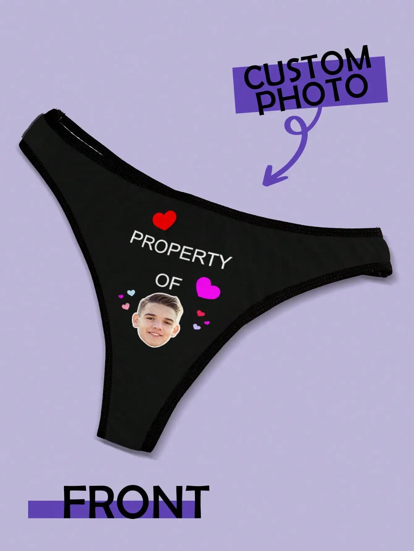 Personalized Slip with Face for Women, Custom Slips, Custom Intimate with Face, Custom Valentine's Day Slip