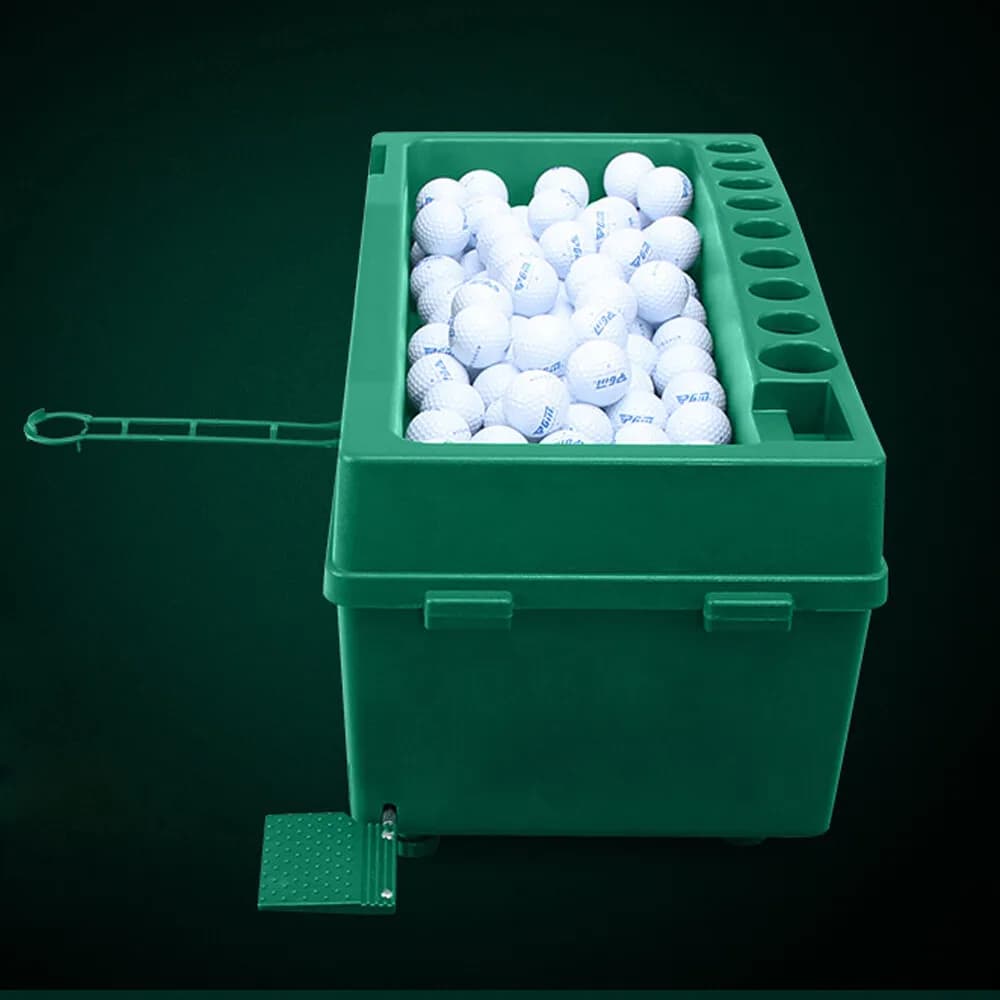 Distributore automatico di palline da golf per allenamento, macchina automatica per tee-up con porta-cue