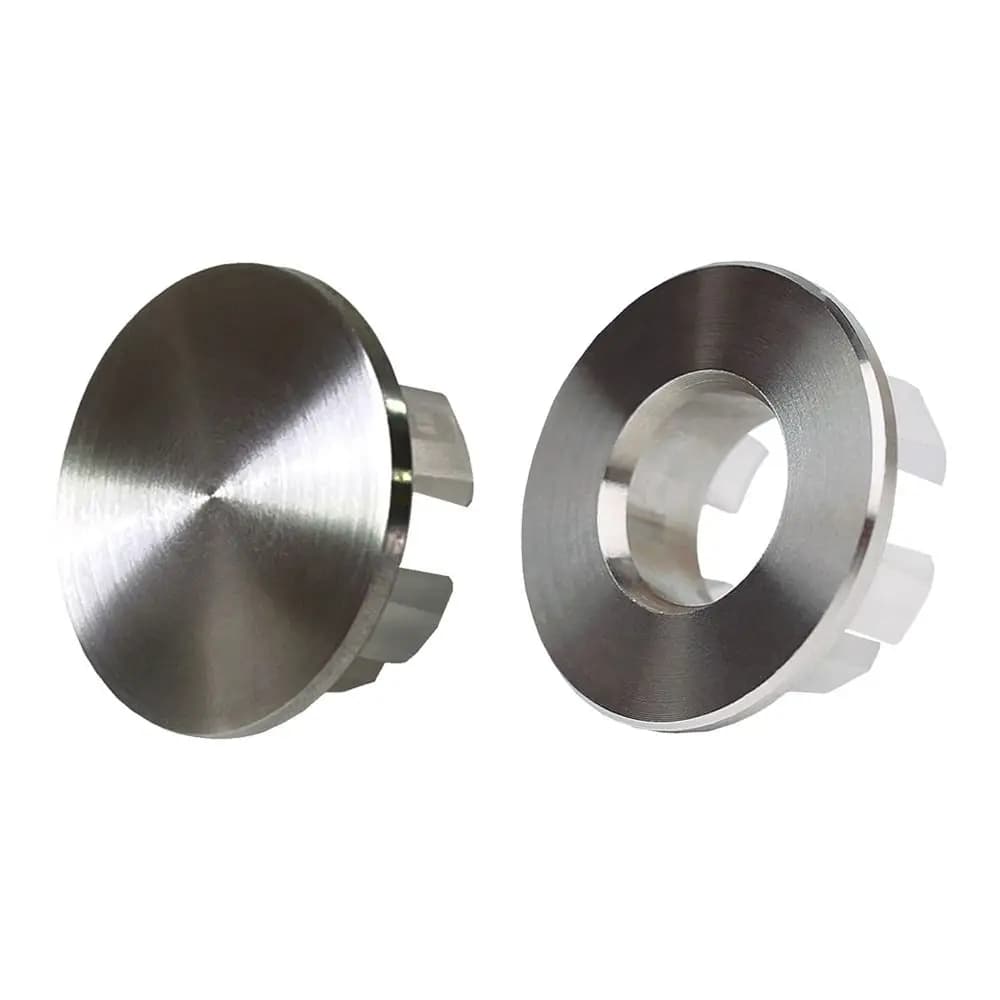 Copri troppopieno per lavello in acciaio inossidabile Copri foro per lavello di ricambio rotondo Tappo per anello di troppopieno per lavabo Forniture per bagno da cucina