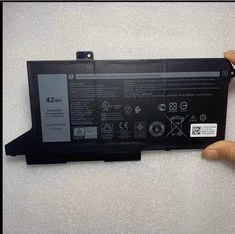 ，。for Dell Latitude 5420 5520 P137G P104F RJ40G WY9DX Laptop Battery，。new